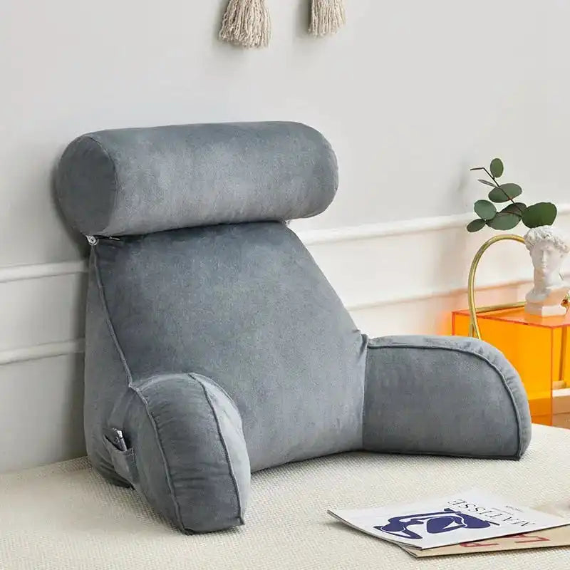 Coussin De Lecture Gris Clair - Coussin De Lecture