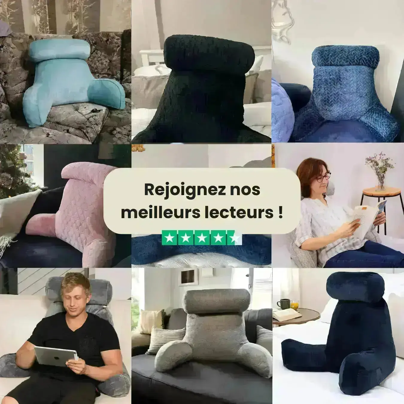 avis client coussin lecture