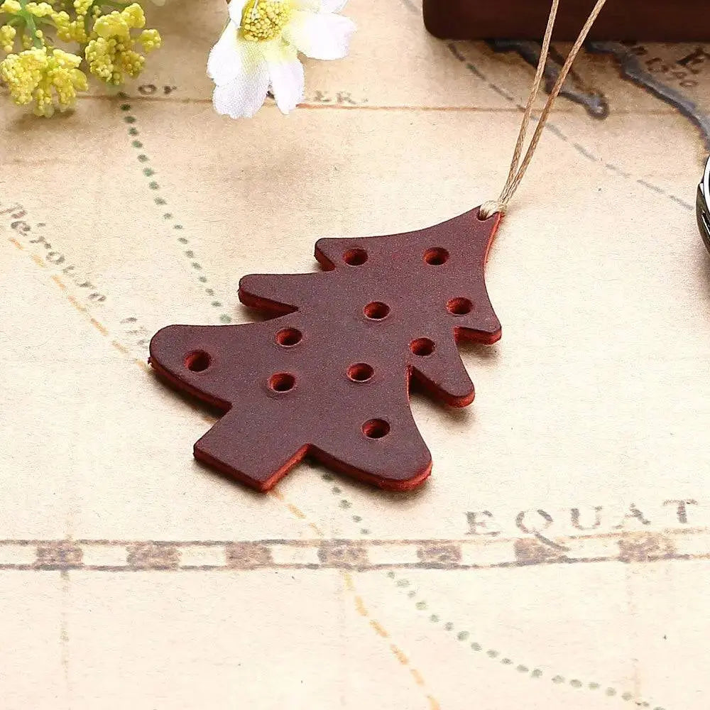 Marque page sapin en cuir Coussin Lecture