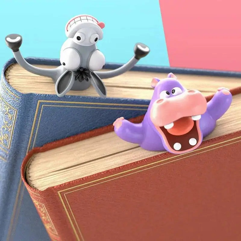 Marque page hippopotame Coussin Lecture