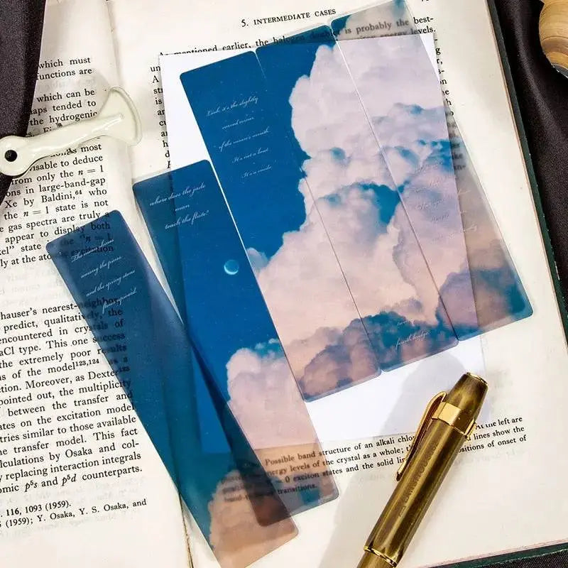 5 Marque pages nuage Coussin Lecture