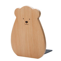 Serre livre Ours en bois - Coussin De Lecture