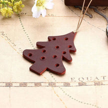 Marque page sapin en cuir - Coussin De Lecture