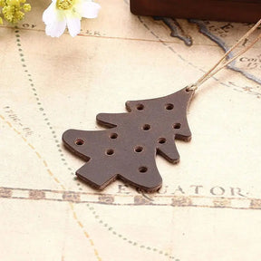 Marque page sapin en cuir Coussin Lecture