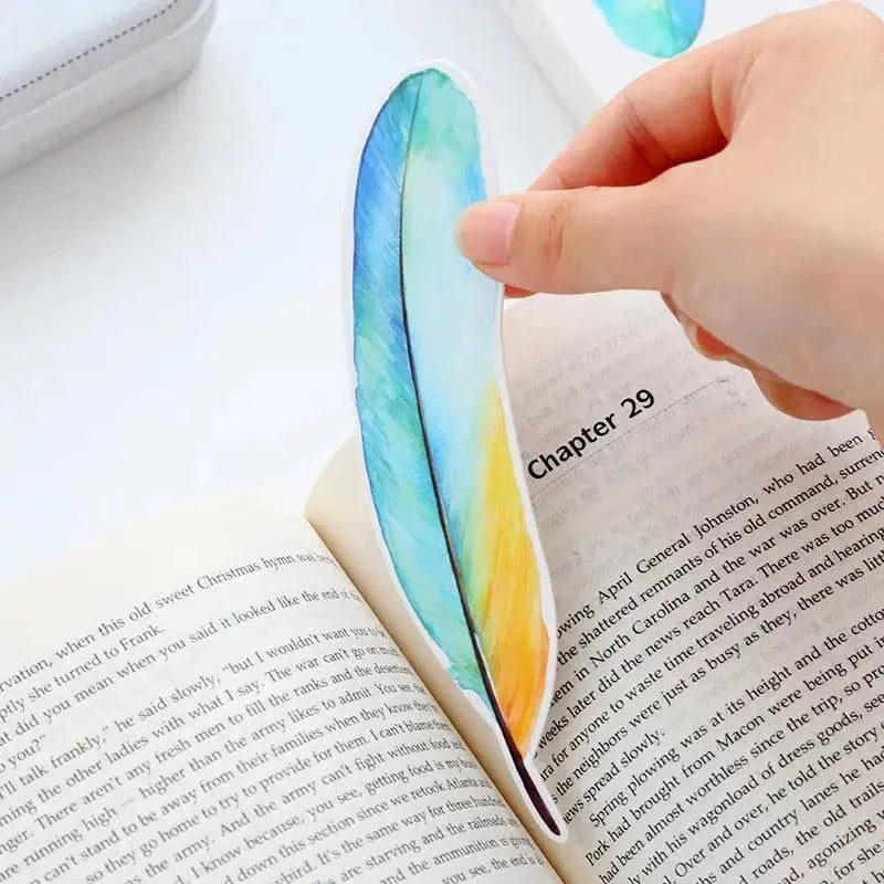 Marque page plume Coussin Lecture