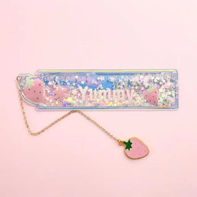 Marque page Kawaii Fraise Coussin Lecture