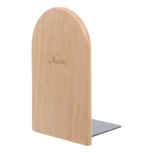 Serre livre arrondi en bois - Coussin De Lecture