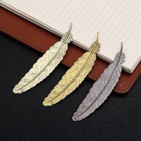Marque page Plume en métal
