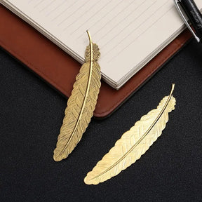 Marque page Plume en métal