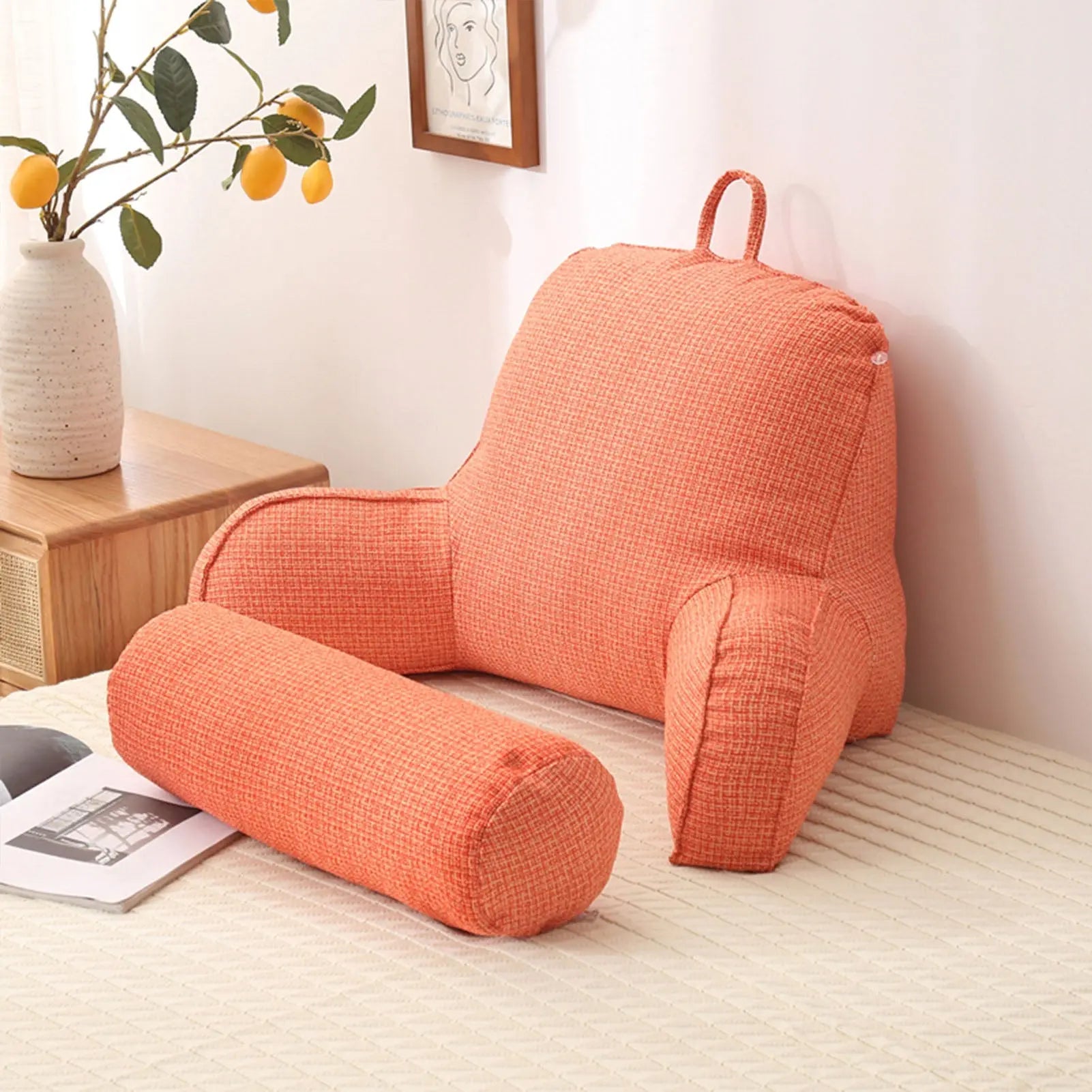 Coussin De Lecture Orange