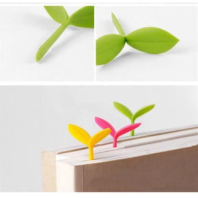 Marque page feuille jaune