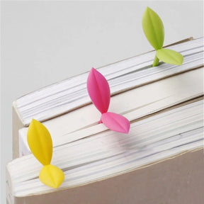 Marque page feuille jaune