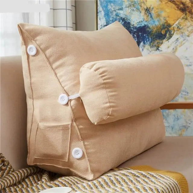 Coussin Triangulaire Beige3