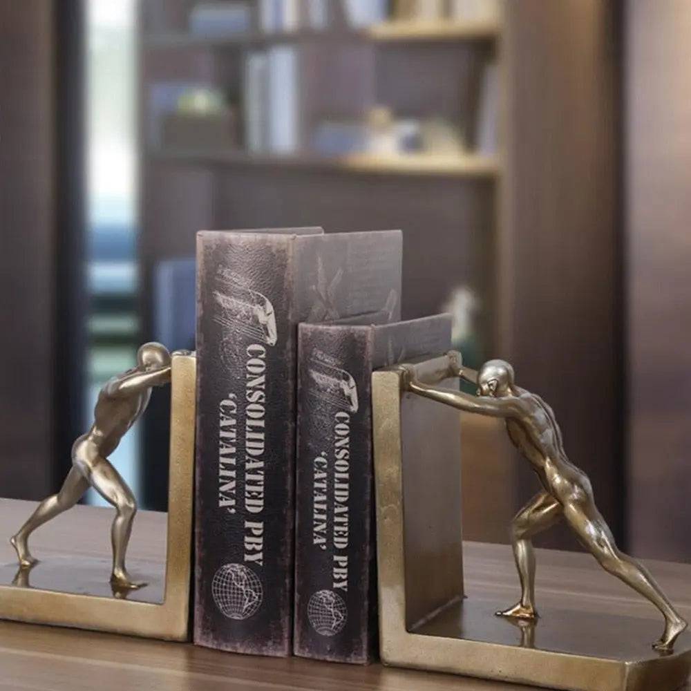 Serre livre sculpture homme - Coussin De Lecture