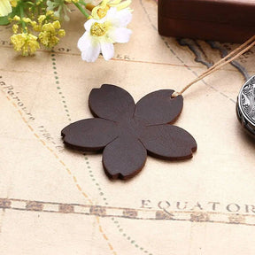 Marque page fleur en cuir - Coussin De Lecture