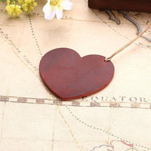 Marque page cœur en cuir - Coussin De Lecture
